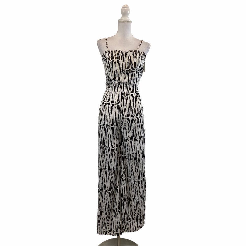 Small Jealous‎ Tomato Black White Overall Jumpsuit